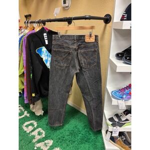 Vintage Rocawear Jeans Mens 36x34 Black Acid Wash Baggy Denim Y2K Hip Hop Style